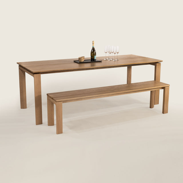 dining table with bench