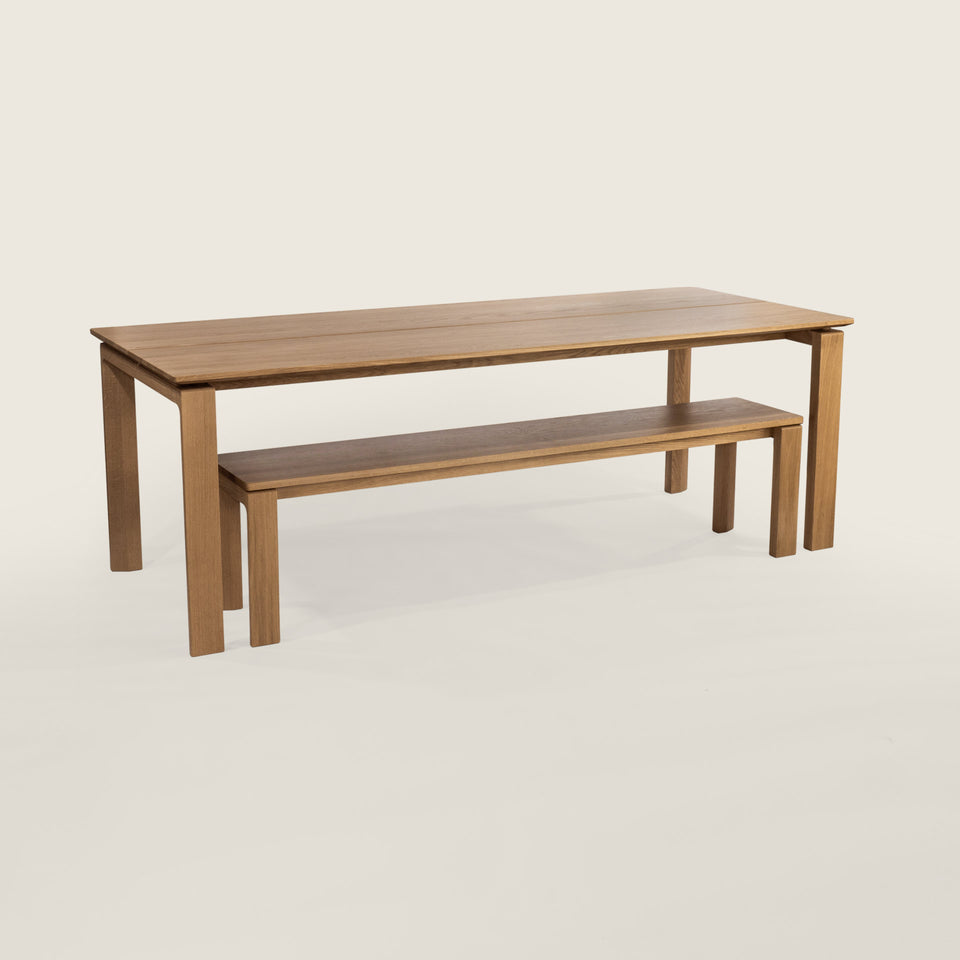 dining table and bench set