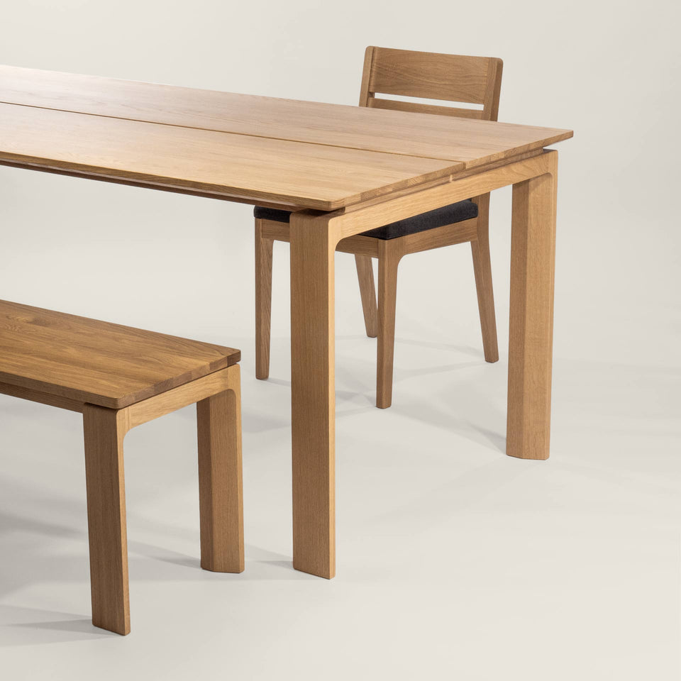 dining table bench and chair set