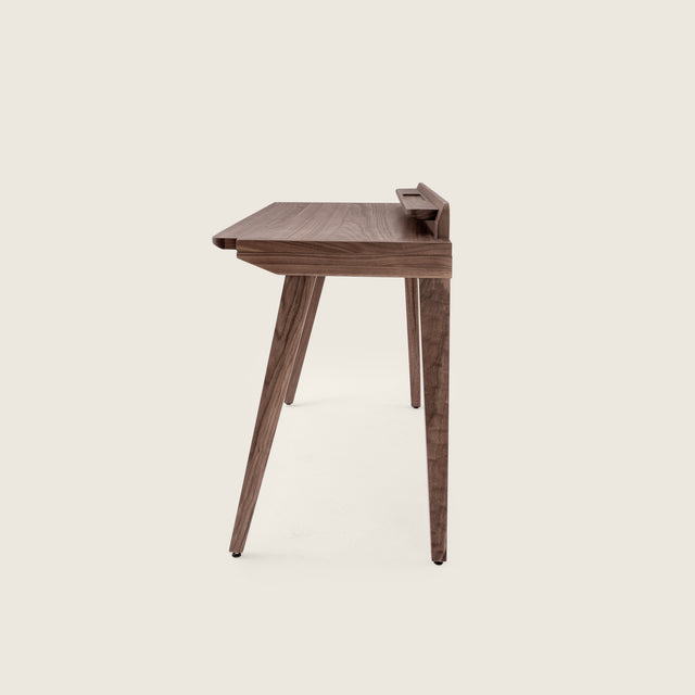 walnut desk scandinavian mid century small writing desk