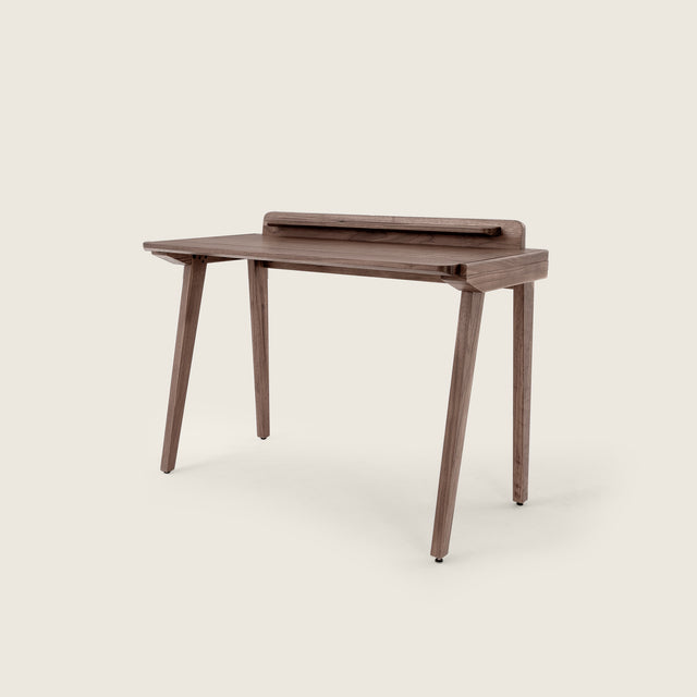 walnut desk scandinavian mid century small writing desk