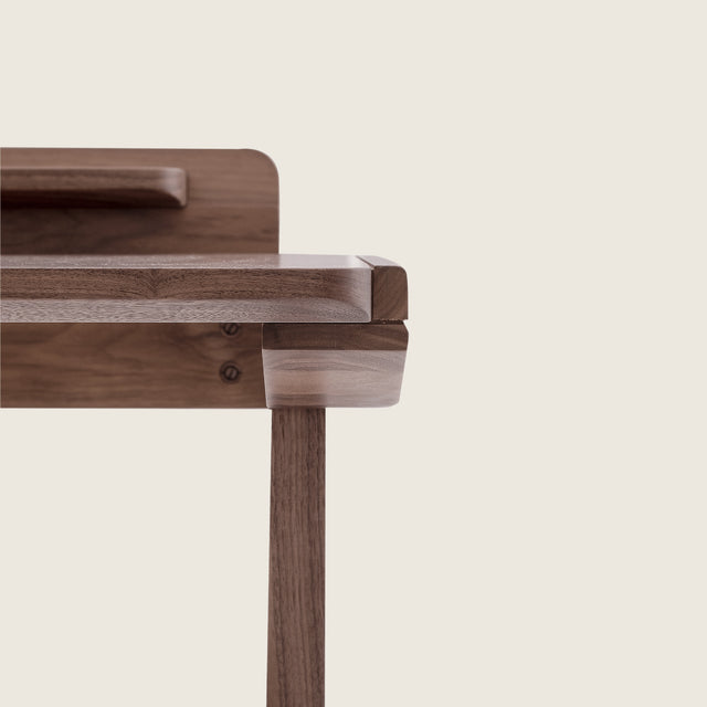 walnut desk scandinavian mid century small writing desk
