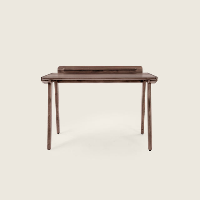 walnut desk scandinavian mid century small writing desk