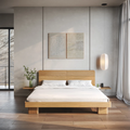 Sera Bed White Oak Modern Bed