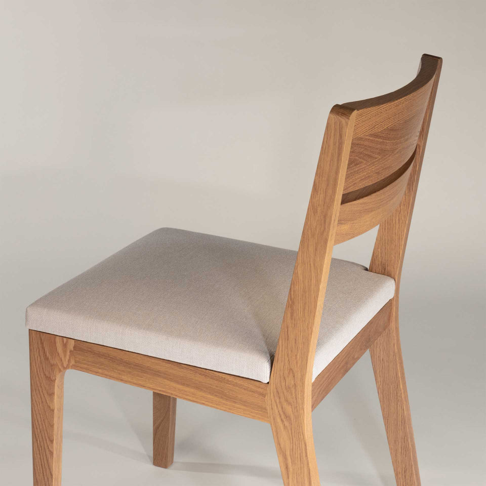 solid oak chair