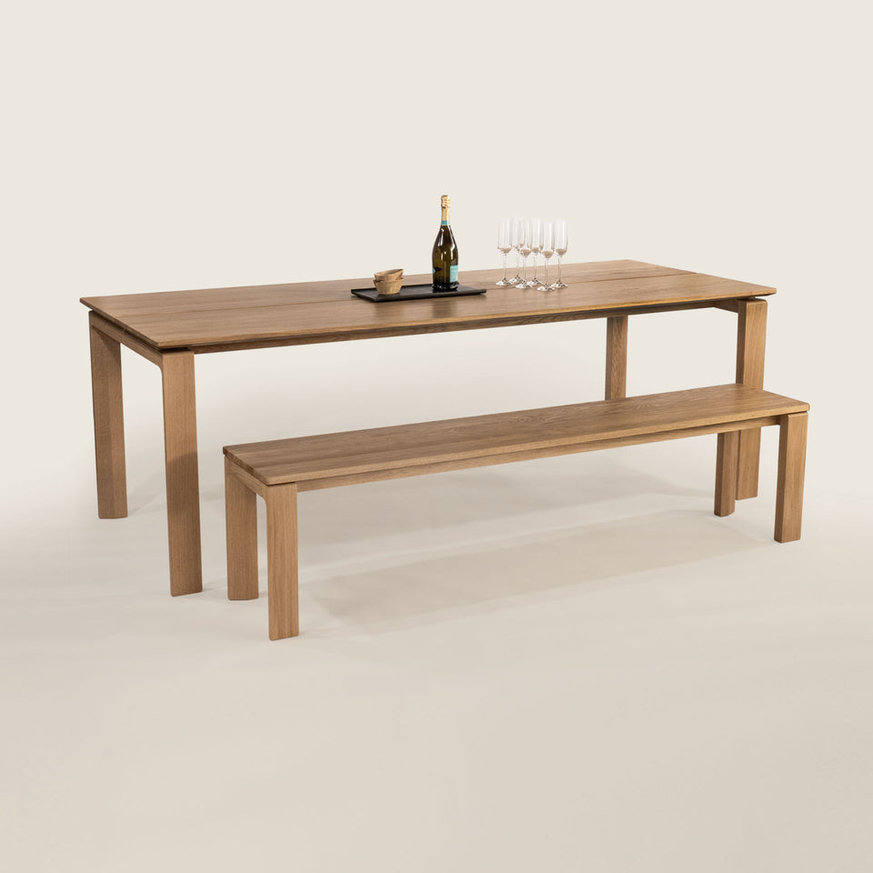 dining table with bench