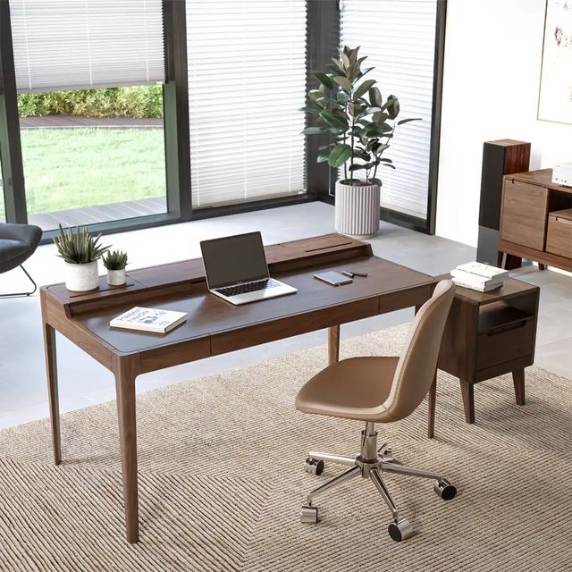 Executive desk, walnut