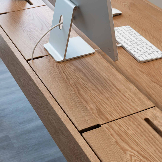 Cable management desk