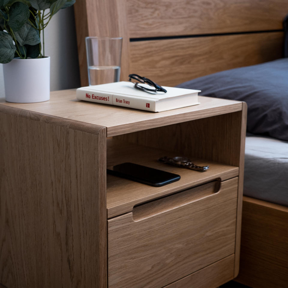 wood nightstand