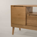 Solid Oak Credenza