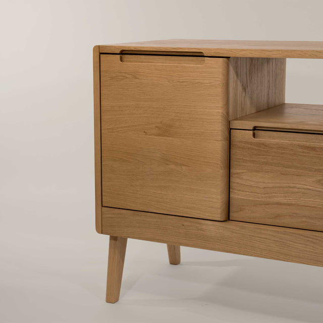 Solid Oak Credenza