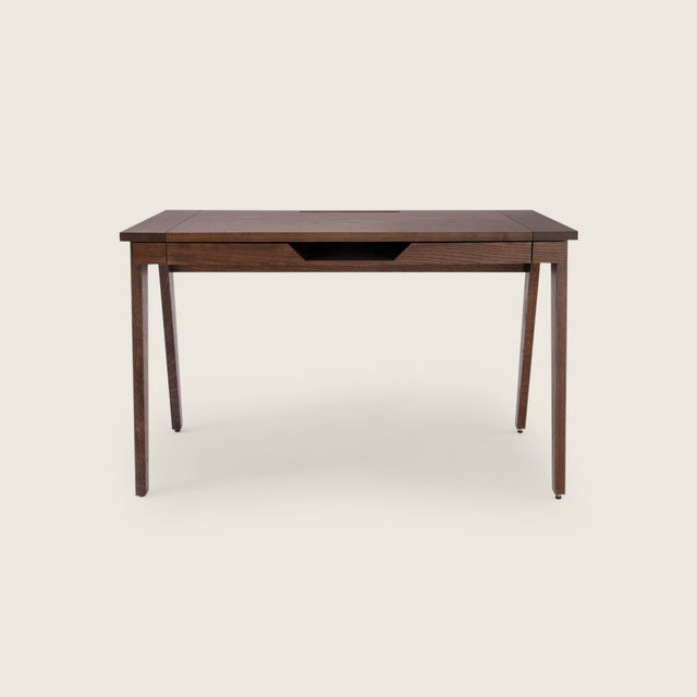 small wood desk with drawer