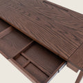 oak writing desk with drawer