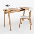 Small wood desk with drawer 
